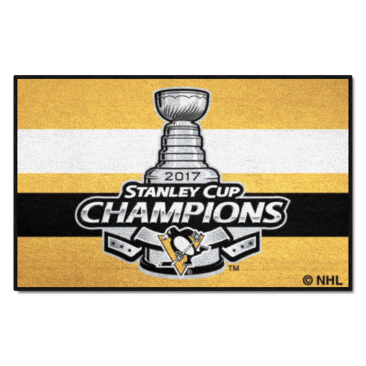 Pittsburgh Penguins Starter Mat Accent Rug - 19in. x 30in., 2017 NHL Stanley Cup Champions