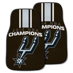 San Antonio Spurs 2014 NBA Champions Front Carpet Car Mat Set - 2 Pieces