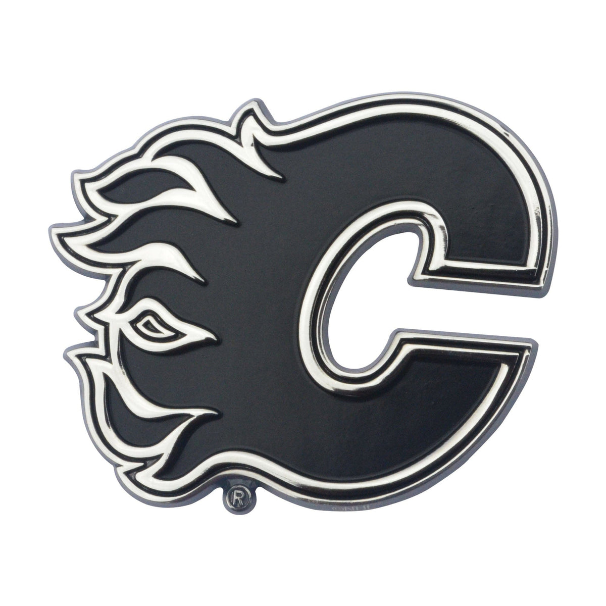 Calgary Flames 3D Chrome Metal Emblem - Calgary Flames