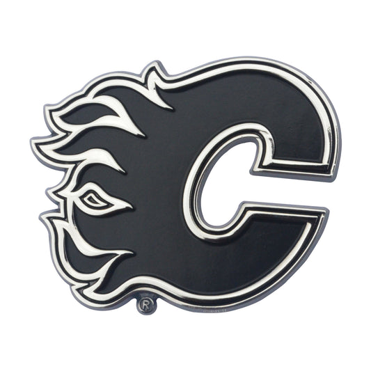 Calgary Flames 3D Chrome Metal Emblem