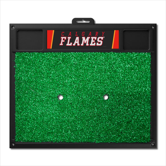 Calgary Flames Golf Hitting Mat - Calgary Flames