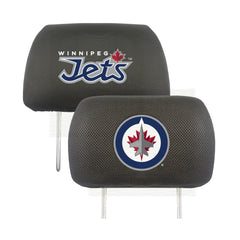 Winnipeg Jets Embroidered Head Rest Cover Set - 2 Pieces