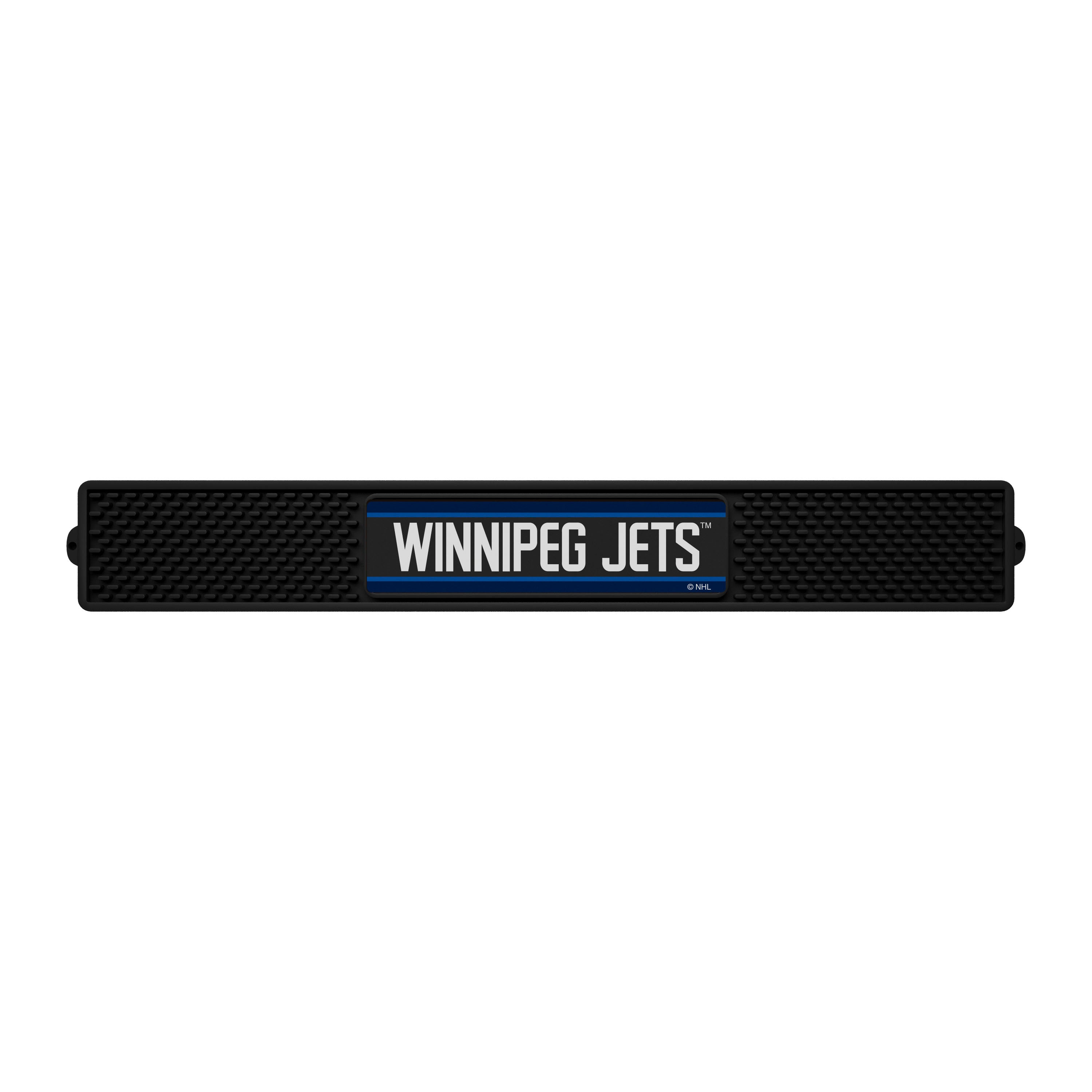 Winnipeg Jets Bar Drink Mat - 3.25in. x 24in.