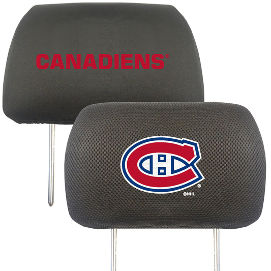 Montreal Canadiens Embroidered Head Rest Cover Set - 2 Pieces