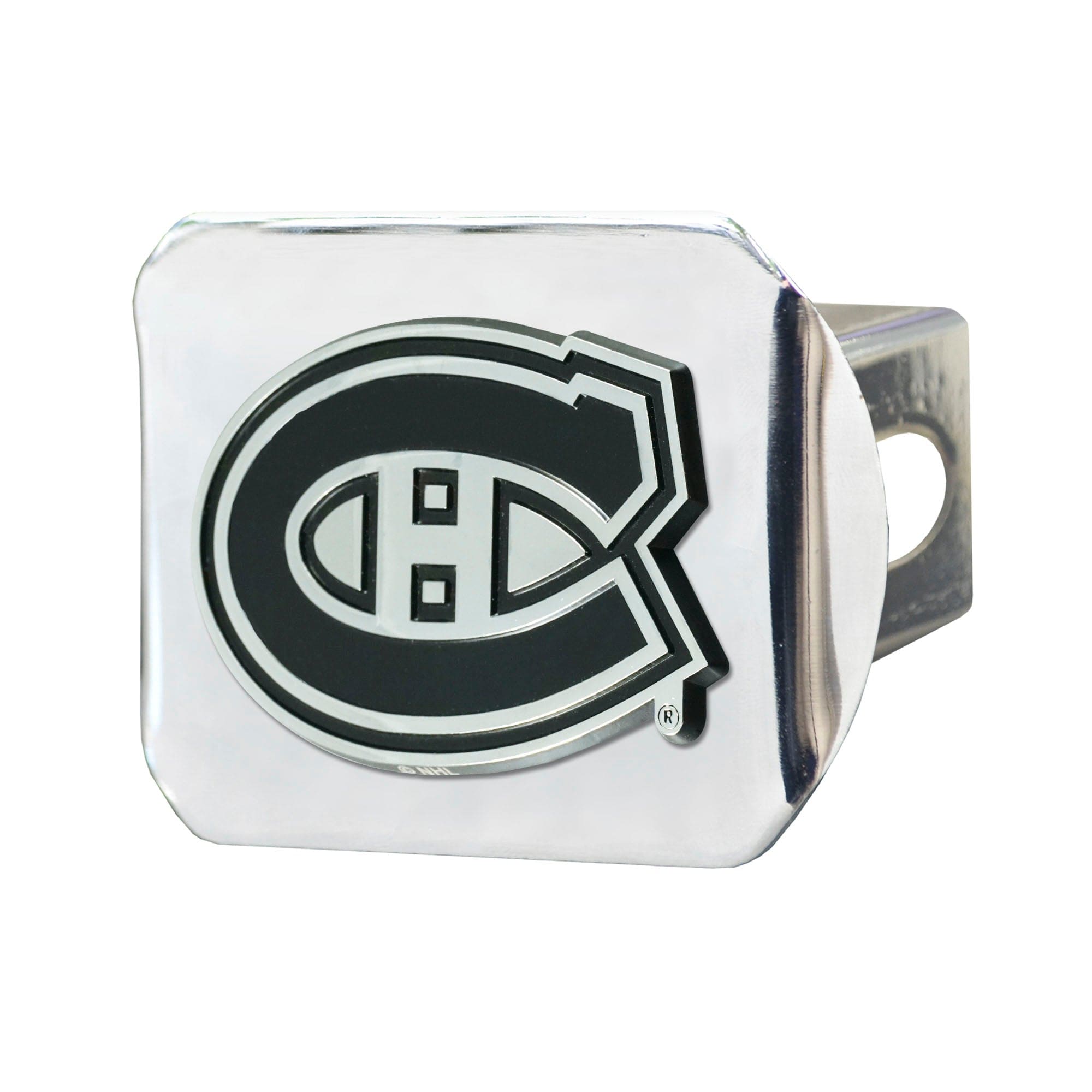 Montreal Canadiens Chrome Metal Hitch Cover with Chrome Metal 3D Emblem - Montreal Canadiens