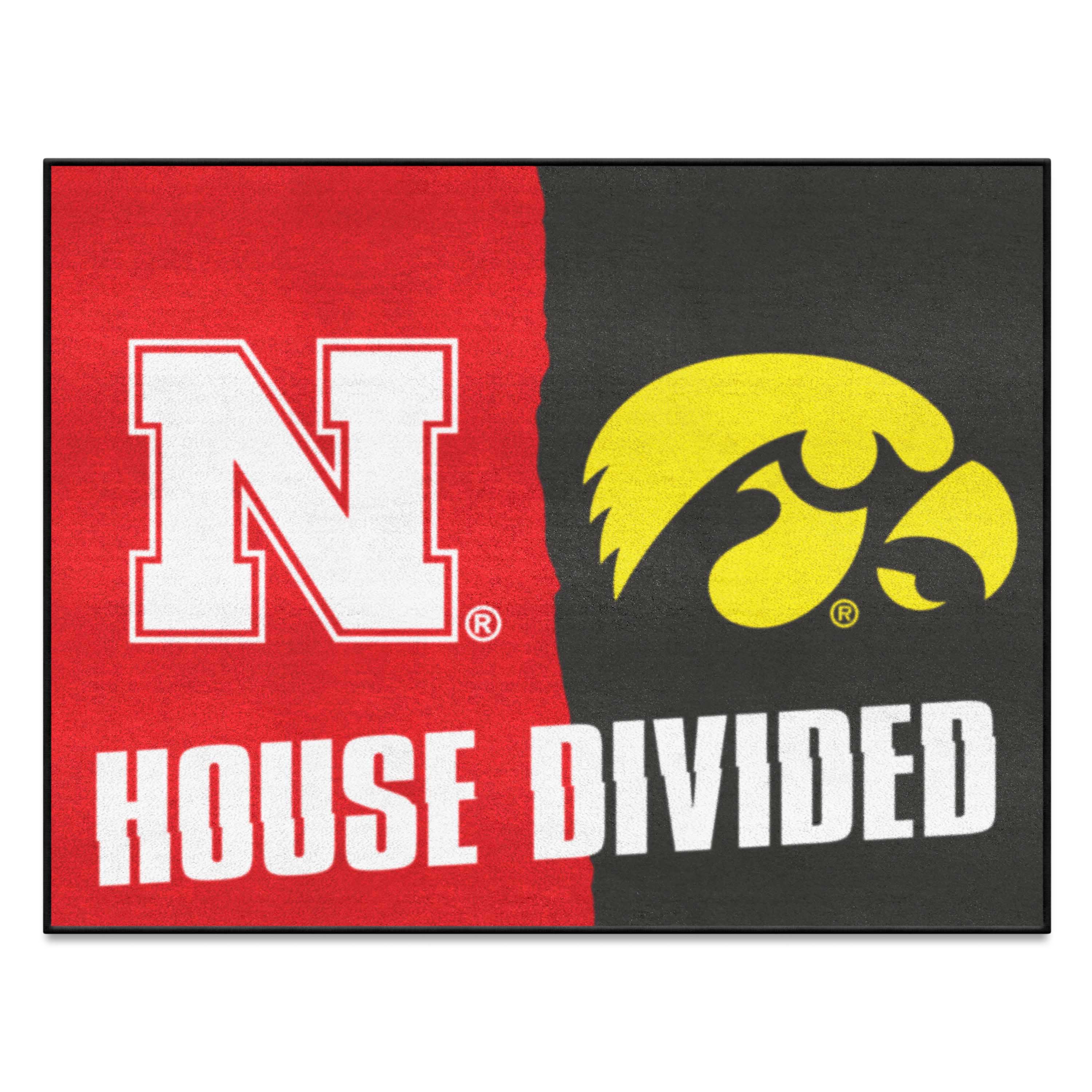 House Divided - Nebraska / Iowa House Divided House Divided Rug - 34 in. x 42.5 in. - House Divided - Nebraska / Iowa