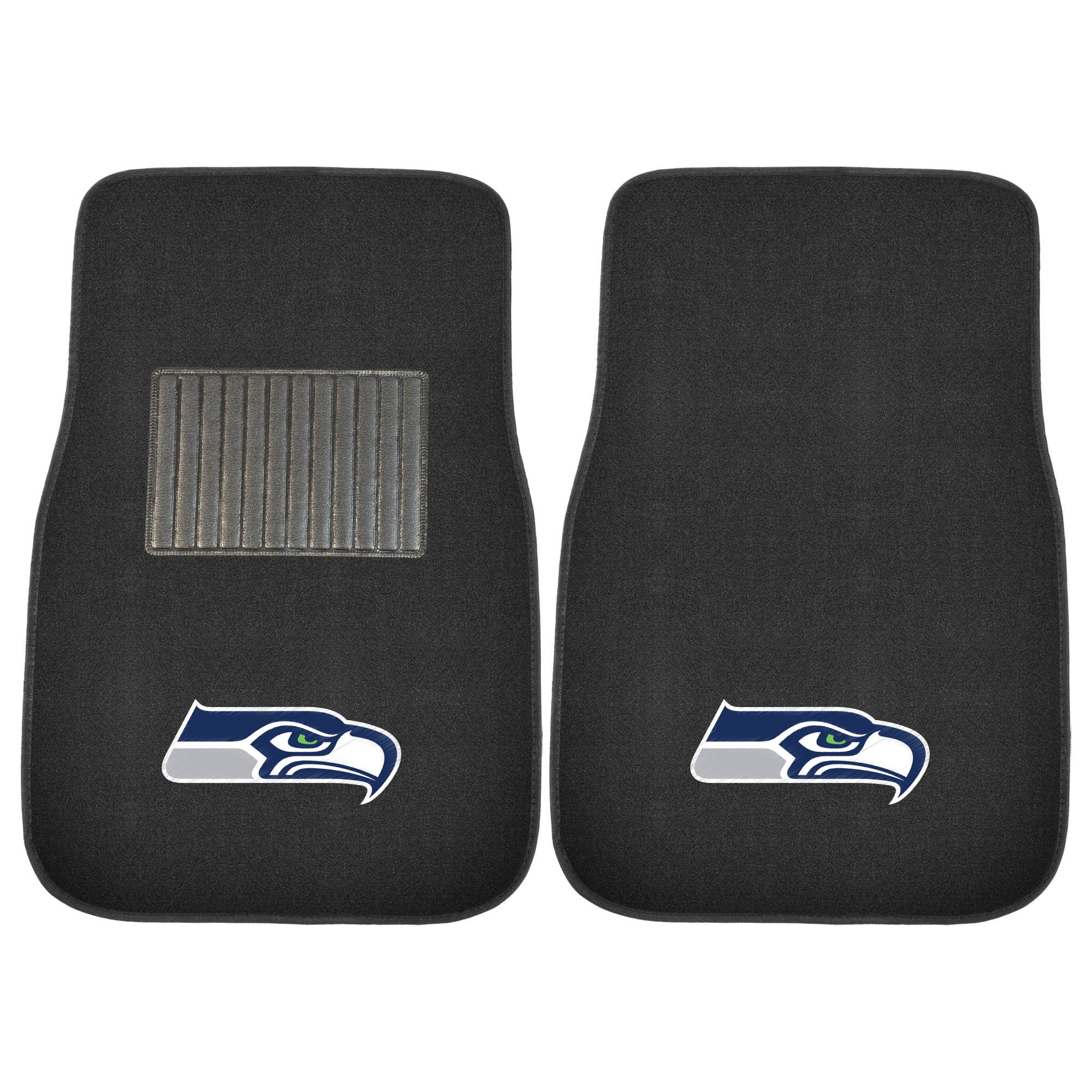 Seattle Seahawks Embroidered Car Mat Set - 2 Pieces