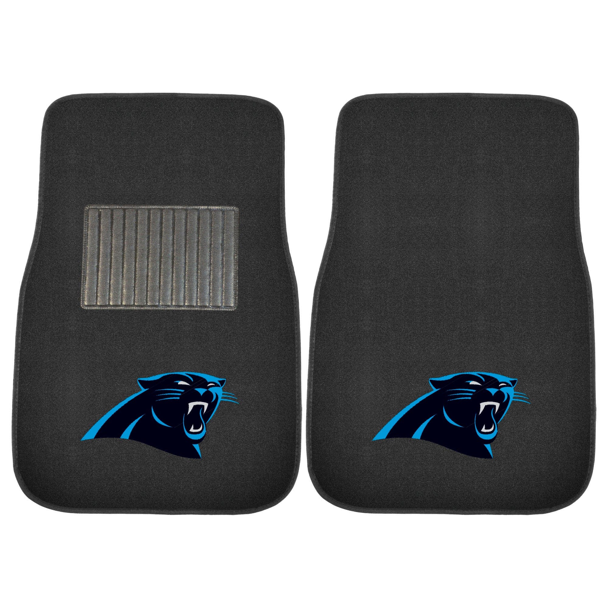 Carolina Panthers Embroidered Car Mat Set - 2 Pieces - Carolina Panthers