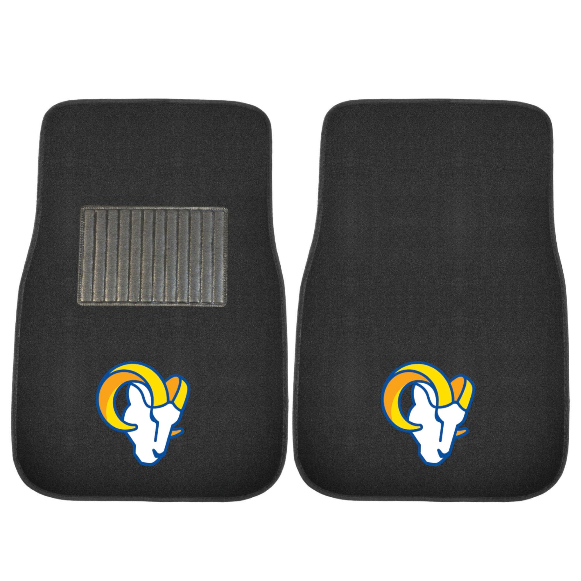 Los Angeles Rams Embroidered Car Mat Set - 2 Pieces