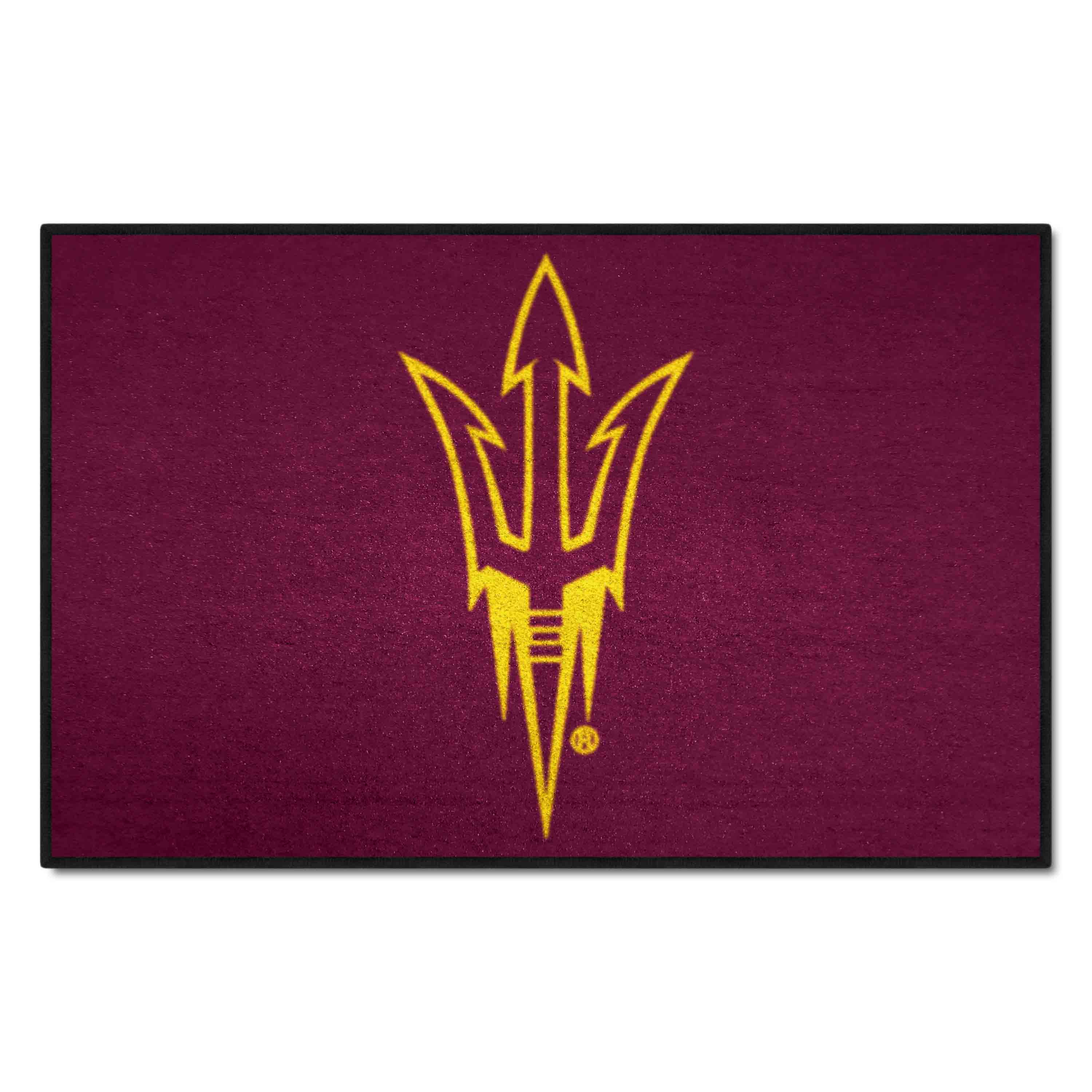 Arizona State Sun Devils Starter Mat Accent Rug - 19in. x 30in., Pitchfork Logo