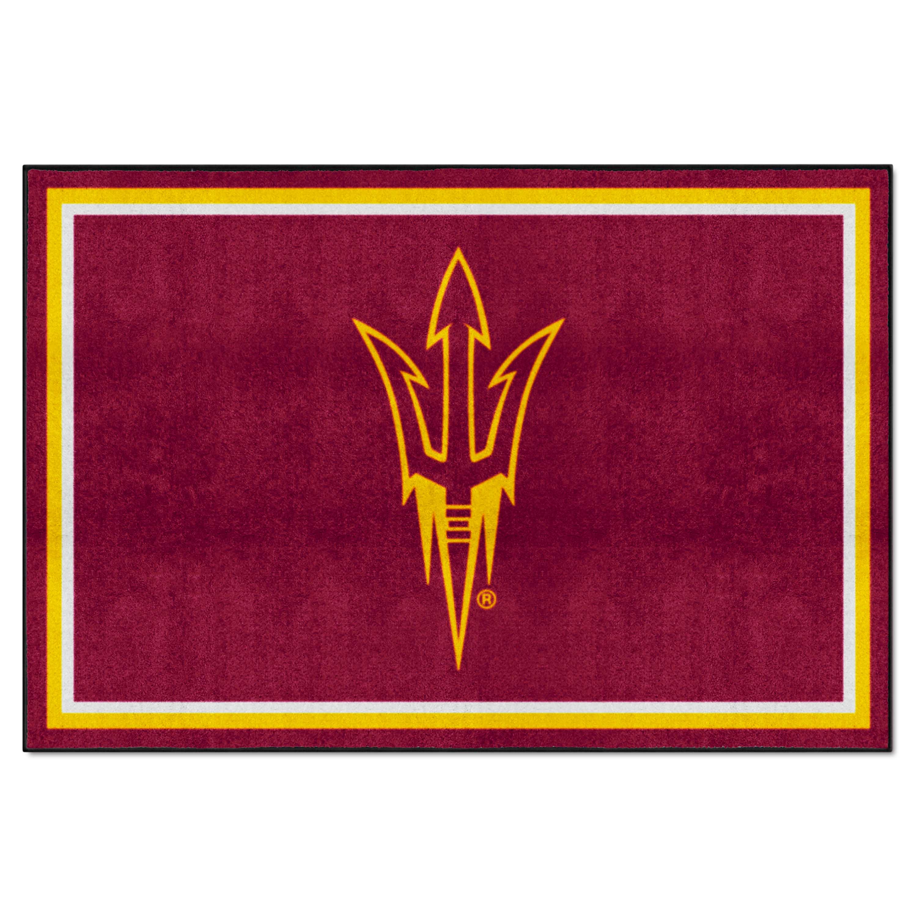 Arizona State Sun Devils 5ft. x 8 ft. Plush Area Rug, Pitchfork Logo