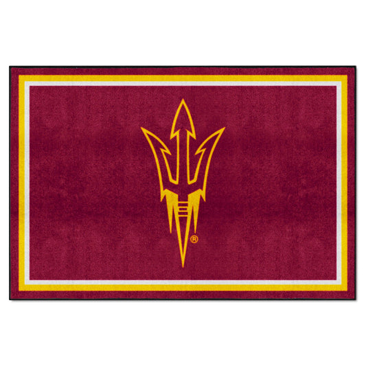 Arizona State Sun Devils 5ft. x 8 ft. Plush Area Rug, Pitchfork Logo