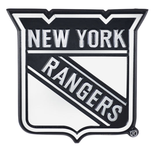 New York Rangers 3D Chrome Metal Emblem