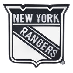 New York Rangers 3D Chrome Metal Emblem - New York Rangers