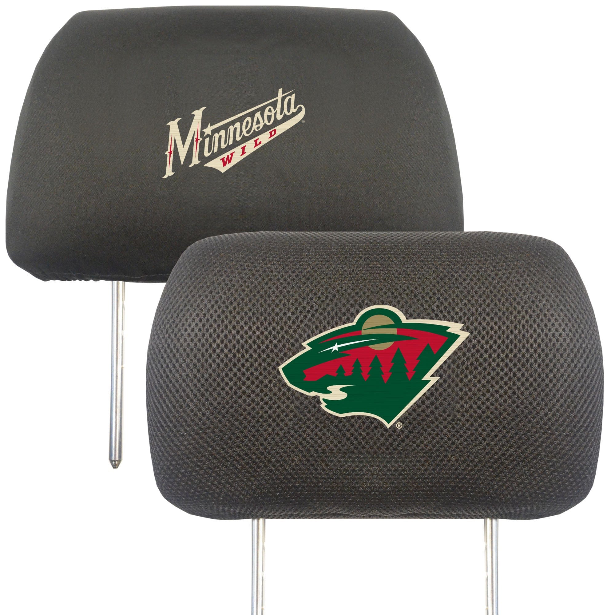 Minnesota Wild Embroidered Head Rest Cover Set - 2 Pieces