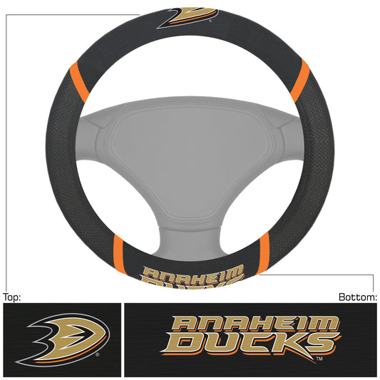 Anaheim Ducks Embroidered Steering Wheel Cover