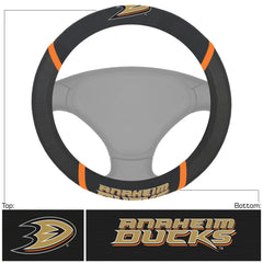 Anaheim Ducks Embroidered Steering Wheel Cover - Anaheim Ducks