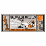 Baltimore Orioles Ticket Runner Rug - 30in. x 72in. 1954 Retro Logo - Baltimore Orioles