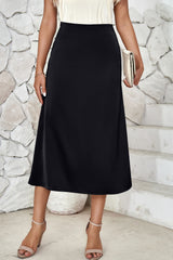 High Waist Midi Skirt Trendsi