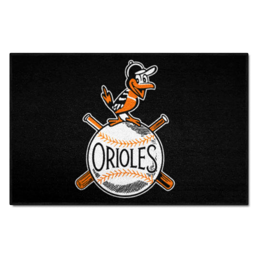 Baltimore Orioles Starter Mat Accent Rug - 19in. x 30in. 1954 Retro Logo - Baltimore Orioles