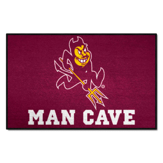 Arizona State Sun Devils Man Cave Starter Mat Accent Rug - 19in. x 30in., Sparky Logo