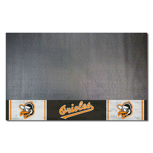 Baltimore Orioles Vinyl Grill Mat - 26in. x 42in. 1954 Retro Logo - Baltimore Orioles