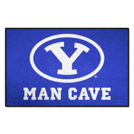 BYU Cougars Man Cave Starter Mat Accent Rug - 19in. x 30in.