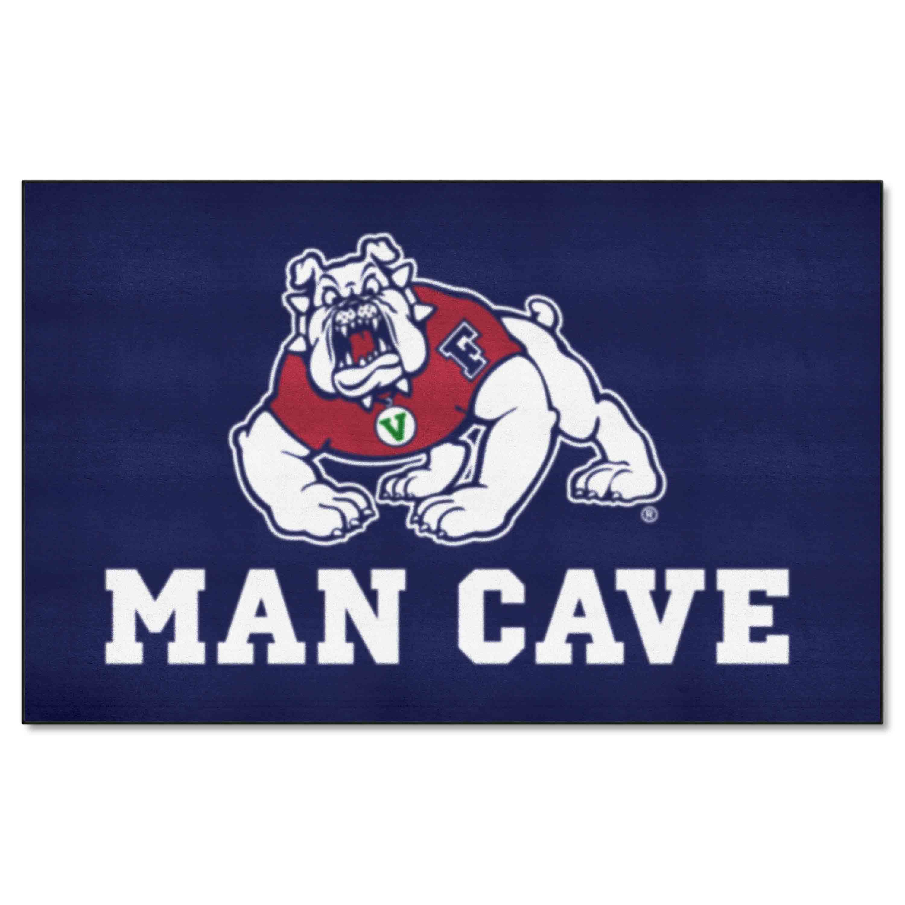 Fresno State Bulldogs Man Cave Ulti-Mat Rug - 5ft. x 8ft., Navy