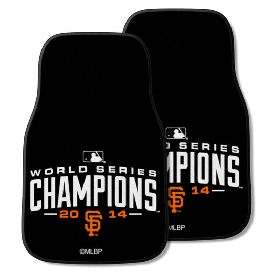 San Francisco Giants 2014 MLB World Series Champions Front Carpet Car Mat Set - 2 Pieces