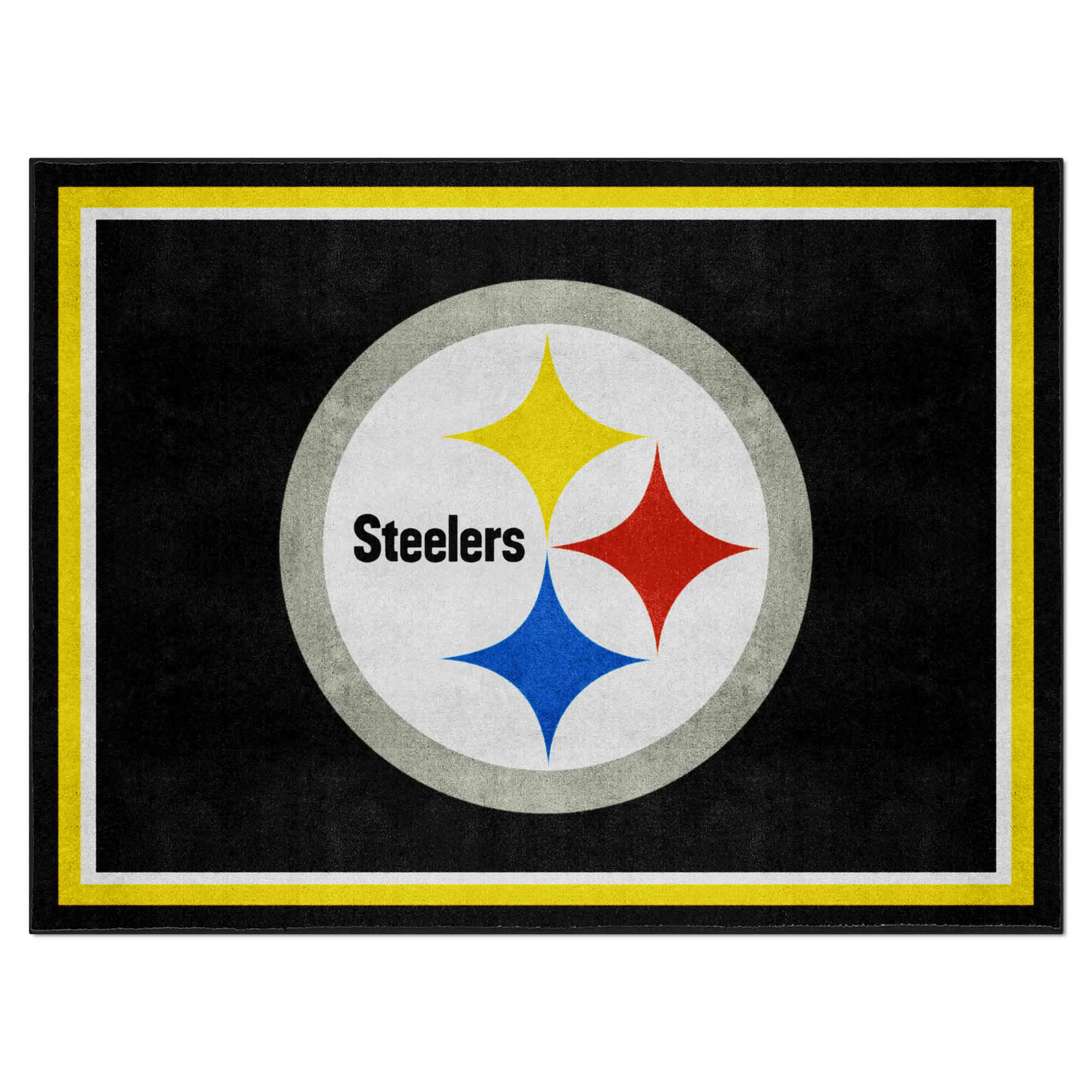 Pittsburgh Steelers 8ft. x 10 ft. Plush Area Rug