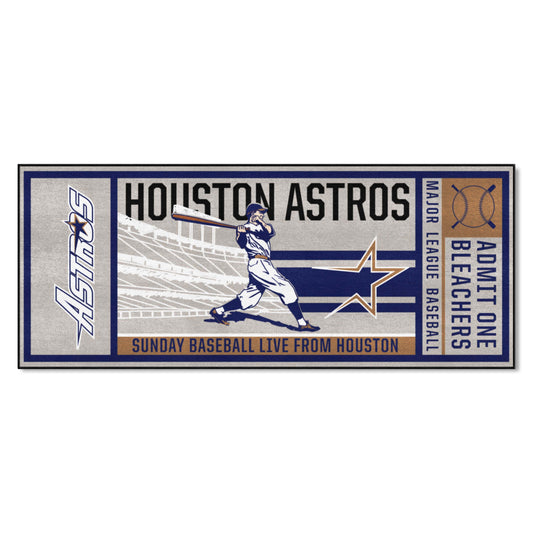 Houston Astros Ticket Runner Rug - 30in. x 72in.1995 - Houston Astros