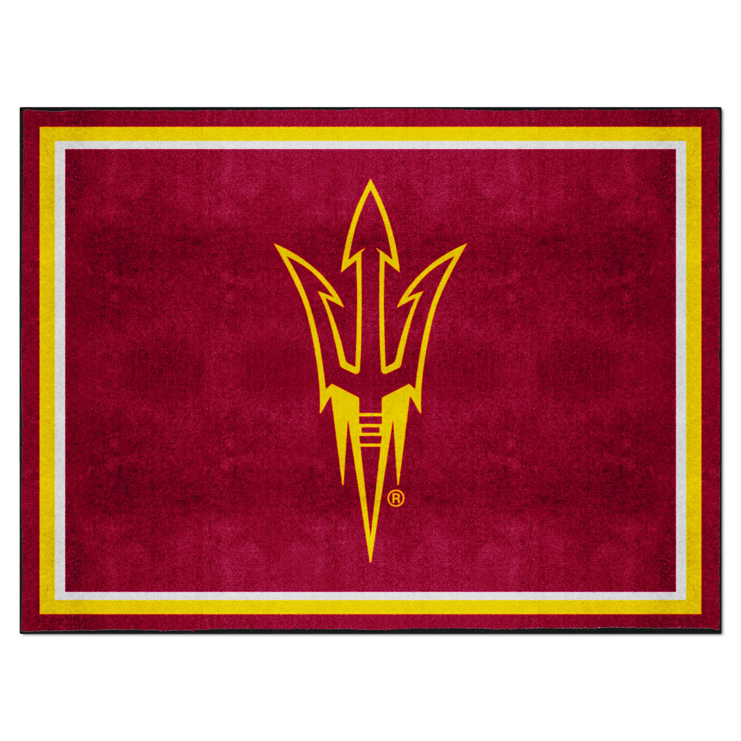 Arizona State Sun Devils 8ft. x 10 ft. Plush Area Rug, Pitchfork Logo