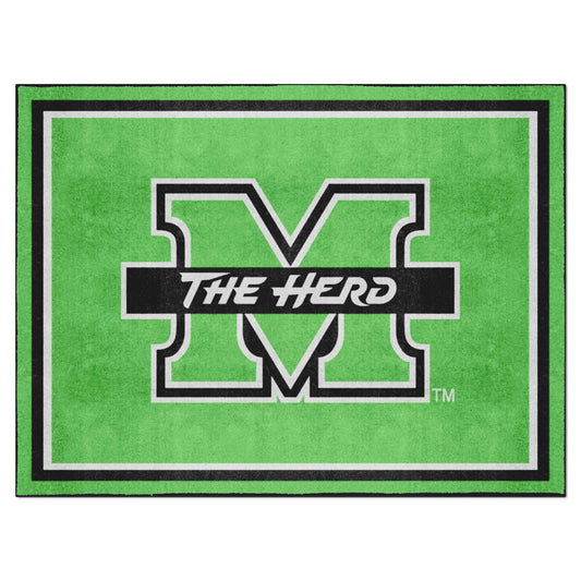 Marshall Thundering Herd 8ft. x 10 ft. Plush Area Rug