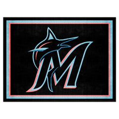 Miami Marlins 8ft. x 10 ft. Plush Area Rug