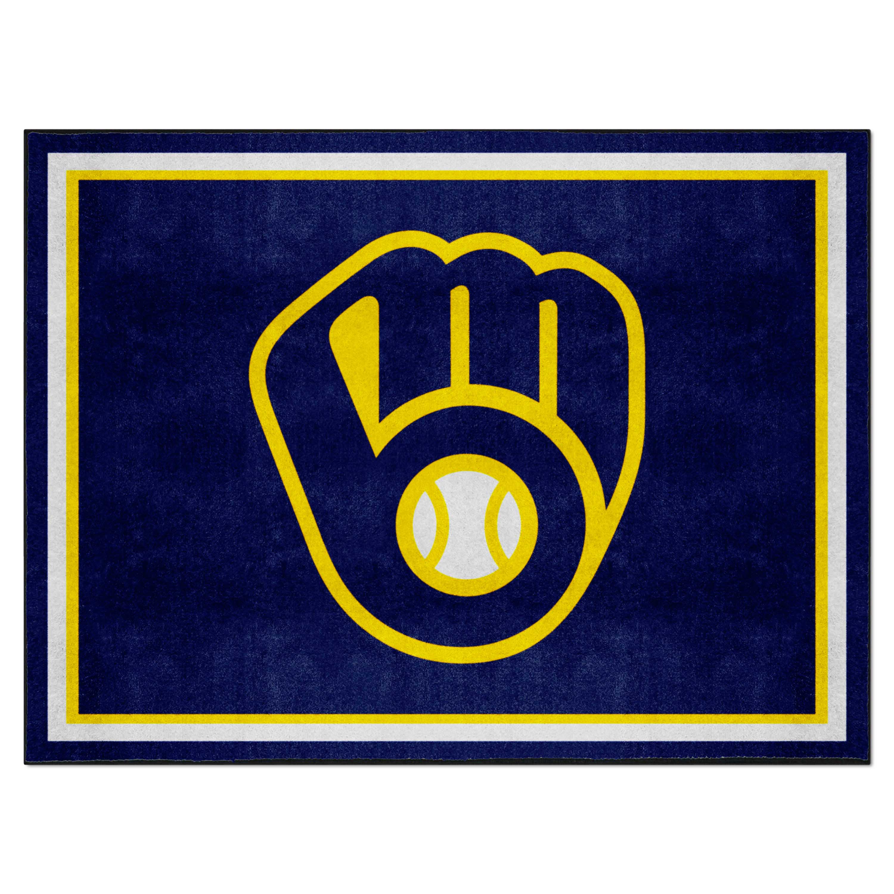 Milwaukee Brewers 8ft. x 10 ft. Plush Area Rug