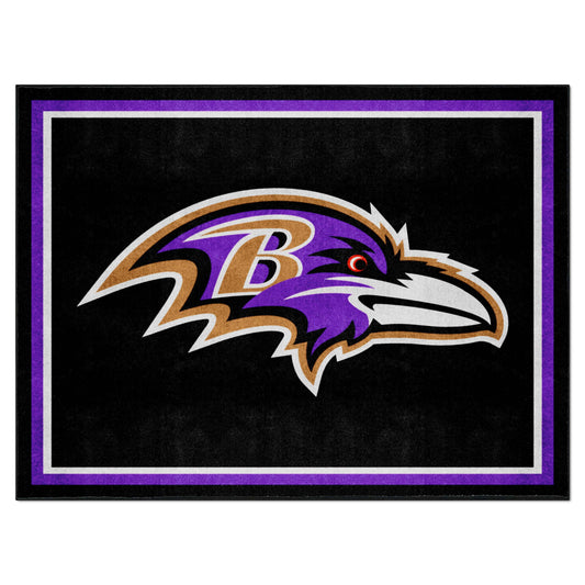 Baltimore Ravens 8ft. x 10 ft. Plush Area Rug - Baltimore Ravens