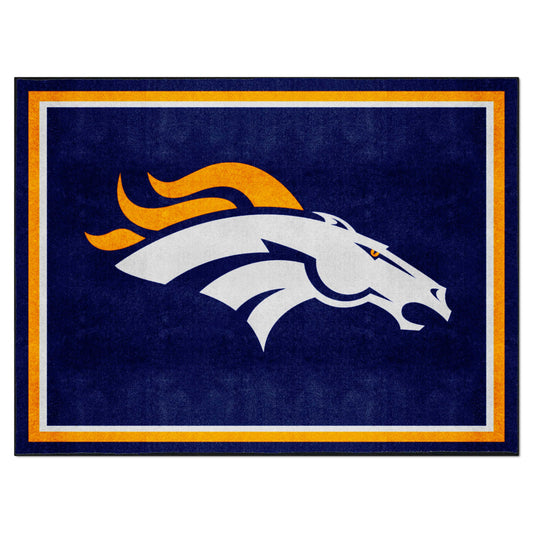 Denver Broncos 8ft. x 10 ft. Plush Area Rug