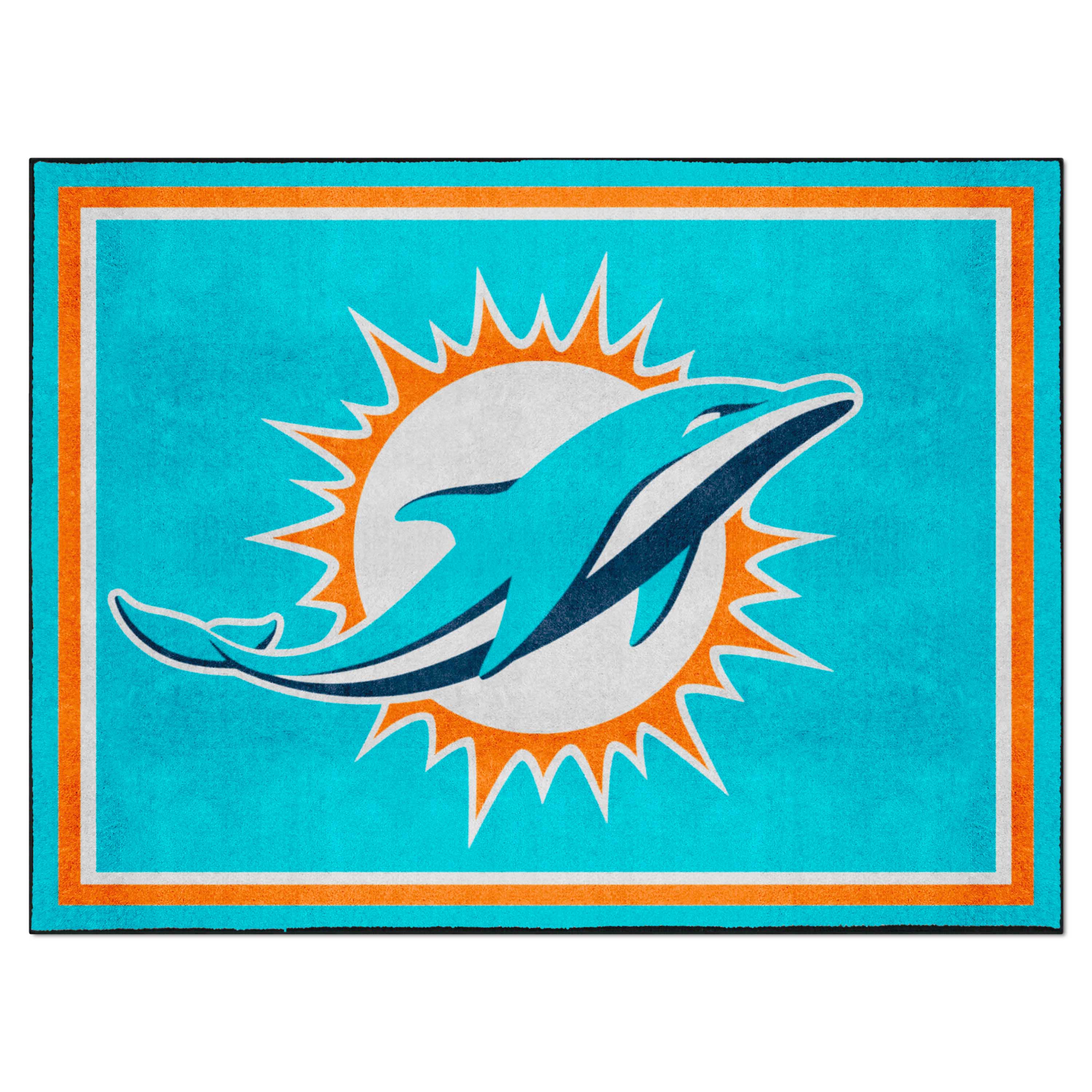 Miami Dolphins 8ft. x 10 ft. Plush Area Rug