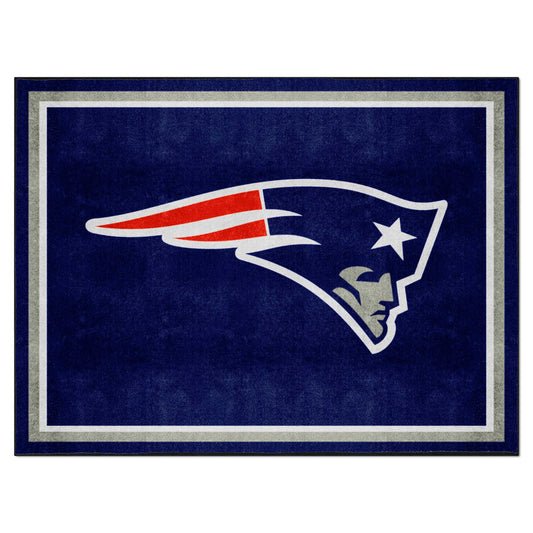 New England Patriots 8ft. x 10 ft. Plush Area Rug - New England Patriots