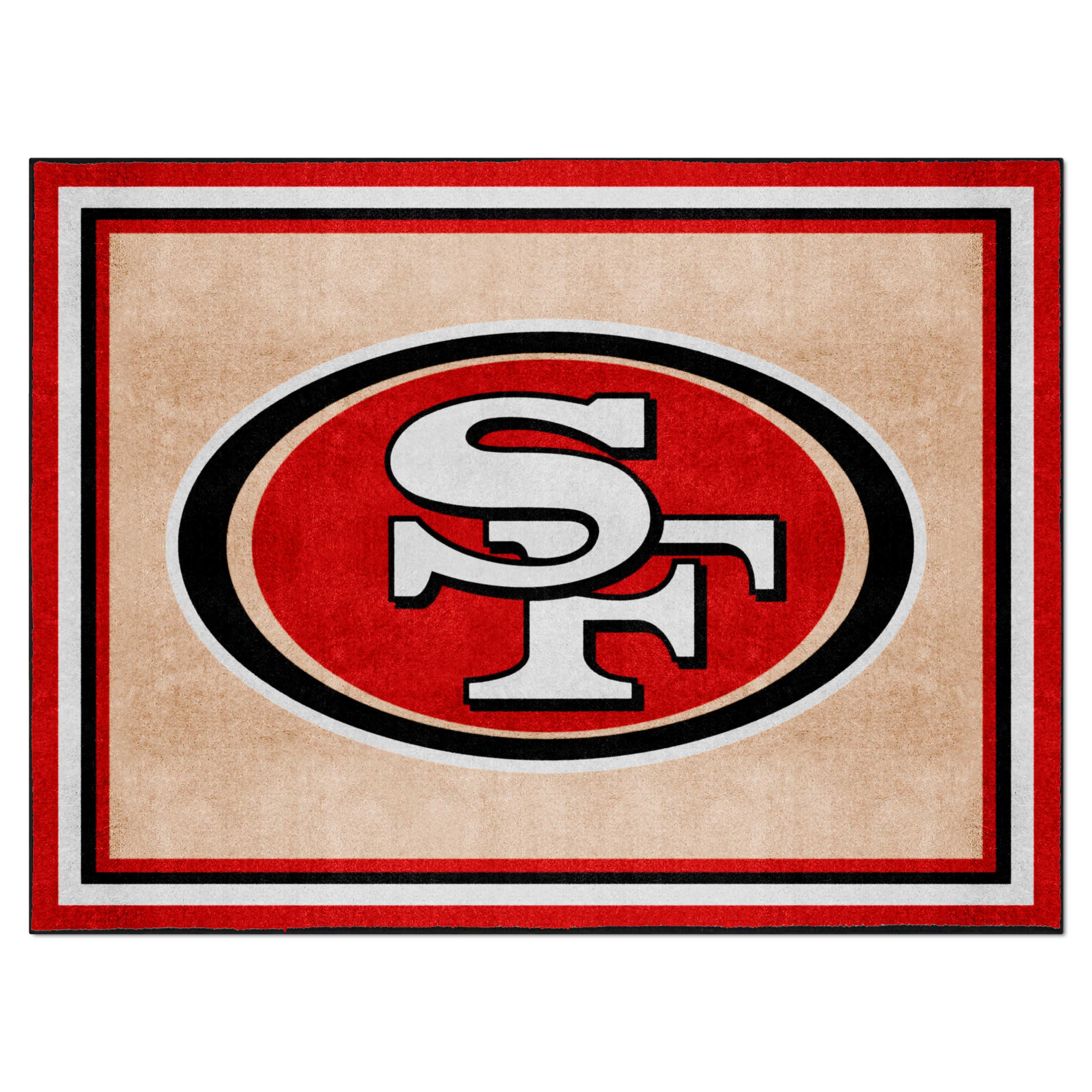 San Francisco 49ers 8ft. x 10 ft. Plush Area Rug