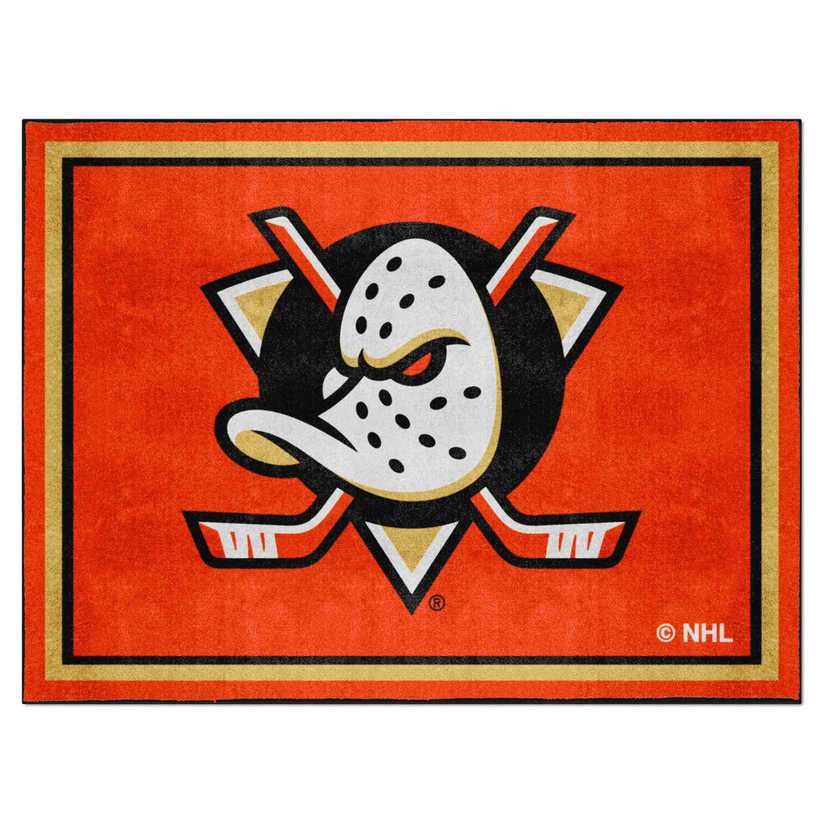 Anaheim Ducks 8ft. x 10 ft. Plush Area Rug