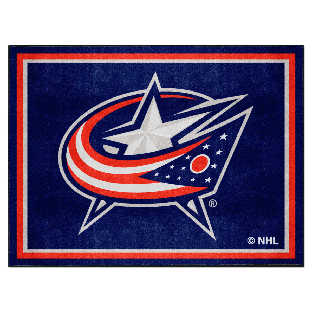 Columbus Blue Jackets 8ft. x 10 ft. Plush Area Rug - Columbus Blue Jackets