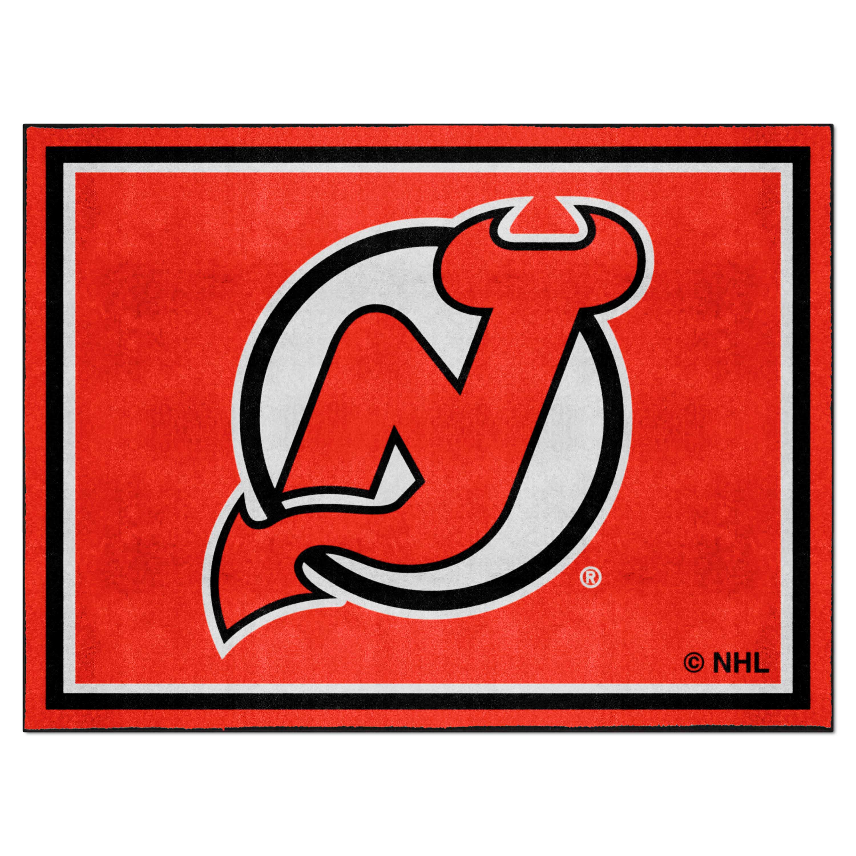 New Jersey Devils 8ft. x 10 ft. Plush Area Rug - New Jersey Devils