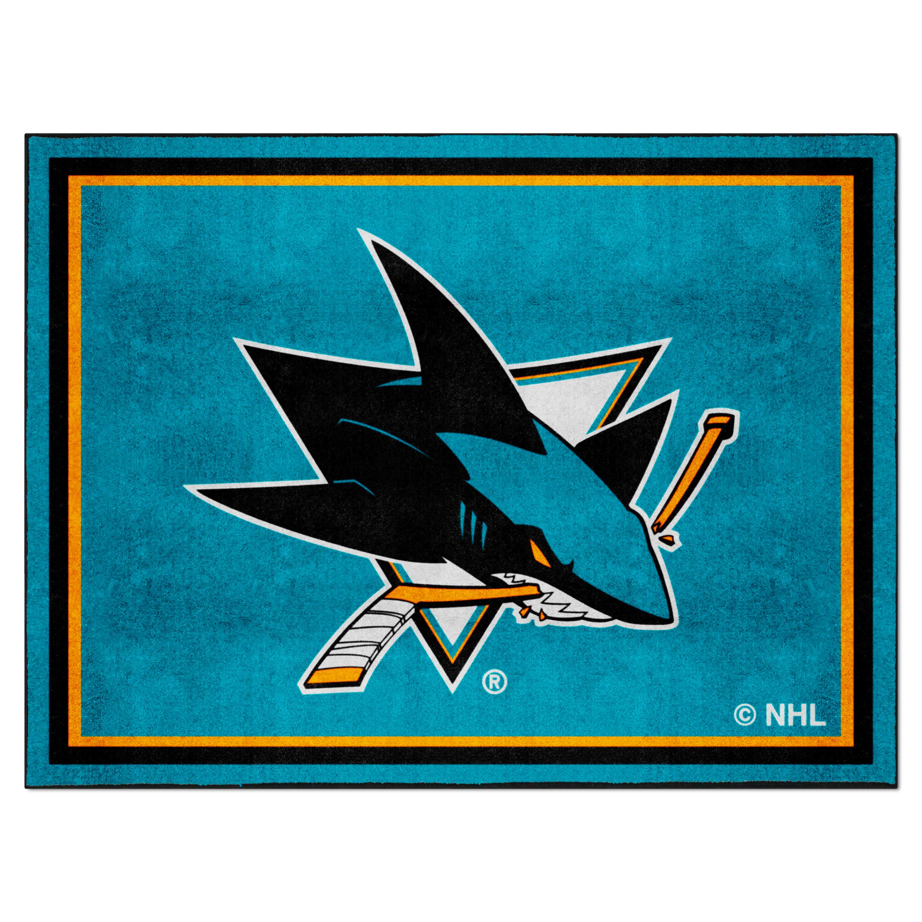 San Jose Sharks 8ft. x 10 ft. Plush Area Rug