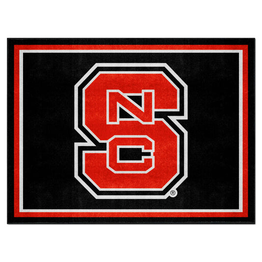 NC State Wolfpack 8ft. x 10 ft. Plush Area Rug, NSC Logo - NC State