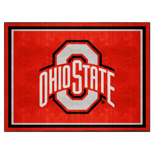 Ohio State Buckeyes 8ft. x 10 ft. Plush Area Rug