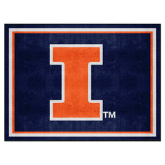 Illinois Illini 8ft. x 10 ft. Plush Area Rug