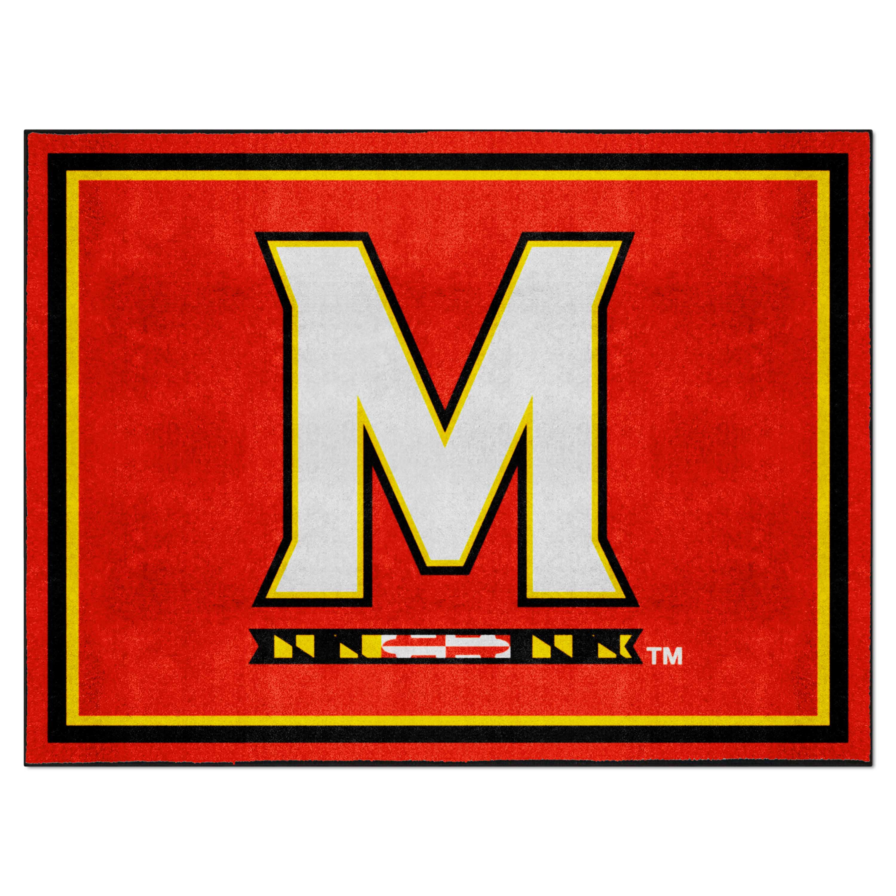 Maryland Terrapins 8ft. x 10 ft. Plush Area Rug