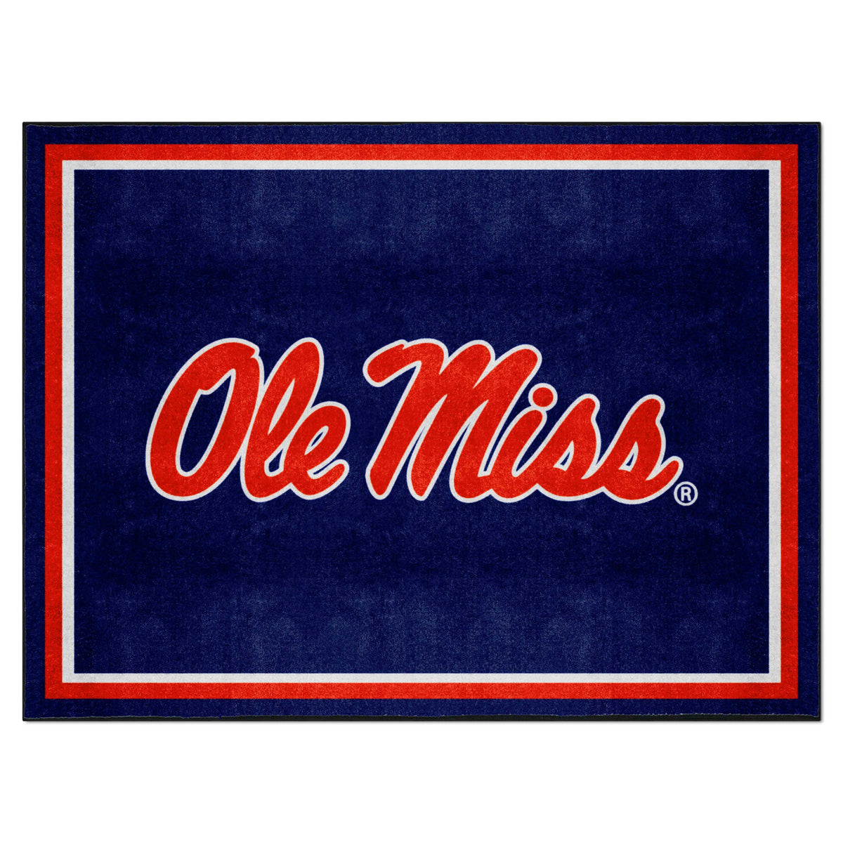 Ole Miss Rebels 8ft. x 10 ft. Plush Area Rug - Ole Miss