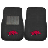 Arkansas Razorbacks Embroidered Car Mat Set - 2 Pieces